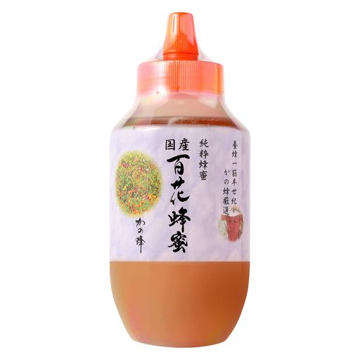 他サイト： はちみつ 専門店【かの蜂】 国産 百花 蜂蜜 1000G(1KG) 完熟 の 純粋 蜂蜜 (とんがり容器)の商品画像