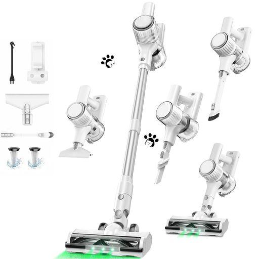 他サイト： 掃除機 コードレス【8月新登場!業界革新!65KPA超強力吸引&50分連続稼働&革新版グリーンLEDライト&LED液晶ディスプレの商品画像