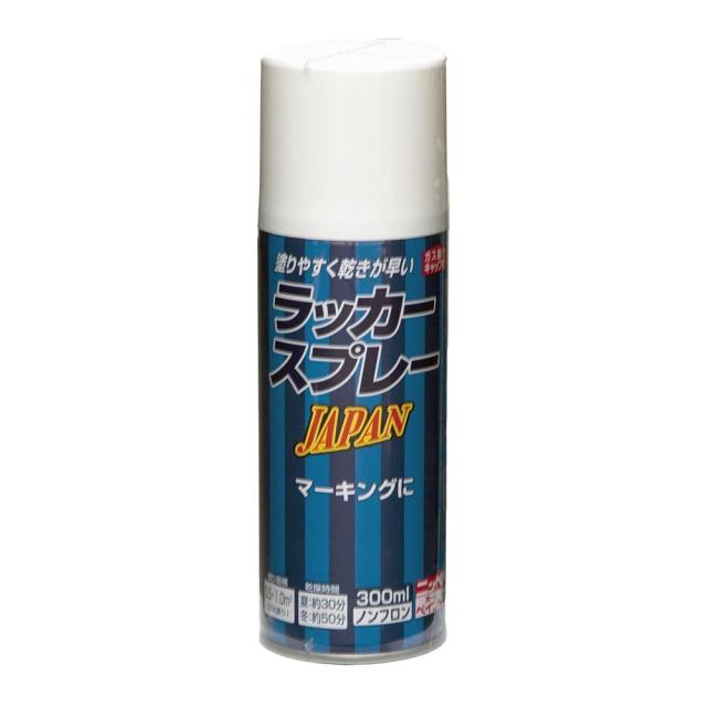 他サイト： ニッペ ペンキ ス プレー ラッカース プレーJAPAN 300ml ホワイト ラッカー つやあり 屋外 日本製 4976124の商品画像