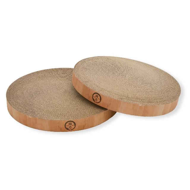 他サイト： 猫壱(necoichi) バリバリボウル 交換用つめとぎ ネコ用 2個パック ライトブラウンの商品画像