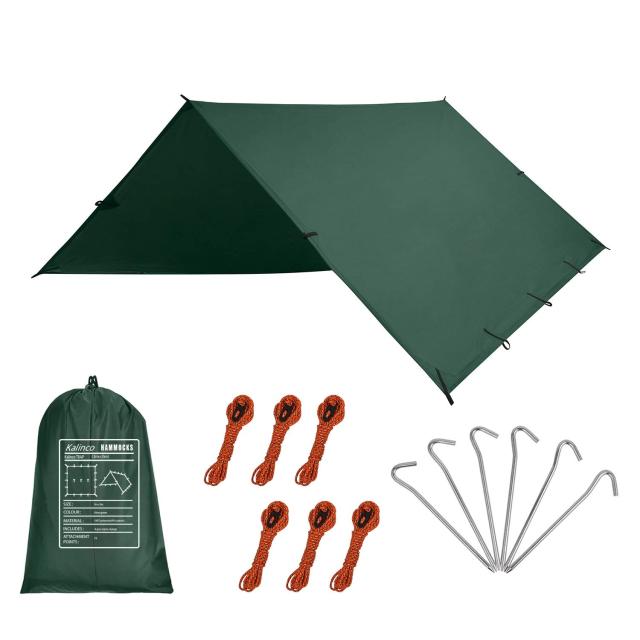 他サイト： KALINCO 防水タープ キャンプ 天幕シェード 多機能 軽量 サンシェルター 紫外線カット ポータブル 収納袋付き ピクニッの商品画像