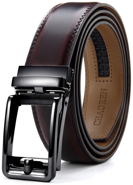 他サイト： CHAOREN ベルト メンズ ビジネス 紳士ベルト クリックベルト おおきいサイズ コンフォート 穴なし ?さ調節可能 無段階の商品画像