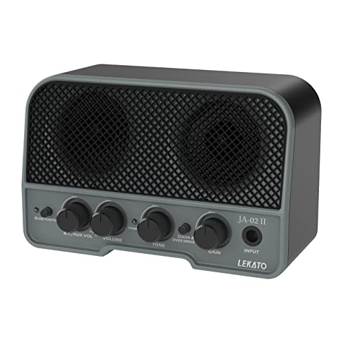 他サイト： LEKATO ミニギターアンプ エレキギターアンプ 2つサウンドチャンネル 5W Bluetooth機能 ヘッドホン端子搭載 音の商品画像