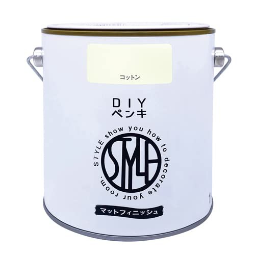 他サイト： ニッペ ペンキ 塗 料 STYLE DIYペンキ(缶タイプ) 1kg コットン 水性 つやなし 屋内 日本製 497612488の商品画像