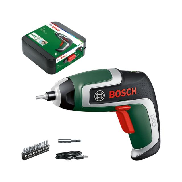 他サイト： BOSCH(ボッシュ) コードレスドライバー (本体のみ、ビットセット(10本)、マグネットビットホルダー、マイクロUSBケーブの商品画像