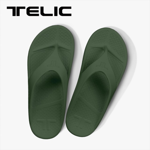 Telic テリック コンフォートサンダル リカバリーサンダル ビーチサンダル Flip Flop フリップフロップ カーキ の通販はau Pay マーケット Mathymathy