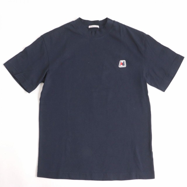 美品◇MONCLER モンクレール 21SS ロゴワッペン 半袖 モックネック T