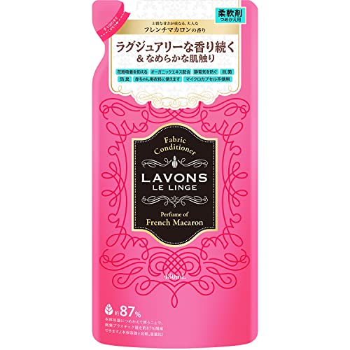 他サイト： ラボン(Lavons) 柔軟剤 フレンチマカロン フルーティフローラル 詰め替え 480mlの商品画像