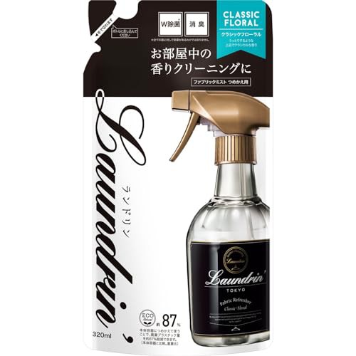 他サイト： ランドリン 除菌・消臭 ファブリックミスト クラシックフローラル 詰め替え 320mlの商品画像