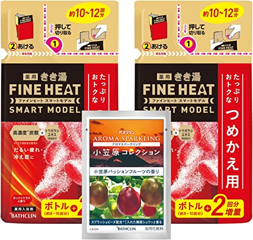 他サイト： きき湯ファインヒート スマートモデル 詰め替え用 500g×2個+分包セット【医薬部外品】の商品画像