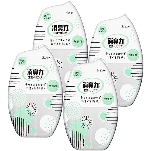 他サイト： まとめ買い 消臭力   玄関 リビング 部屋用 置き型 無香料 400mL×4個 部屋 キッチン 消臭剤 消臭 芳香剤の商品画像
