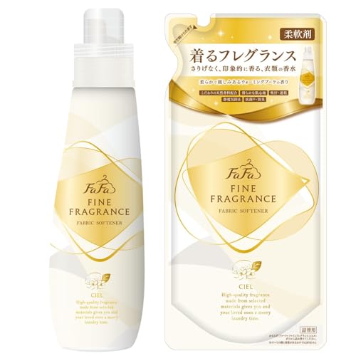 他サイト： 【まとめ買い】ファーファ ファインフレグランス 柔軟剤 シエル 香水調 ウォーミングブーケの香り 本体 600ml + 詰替 5の商品画像