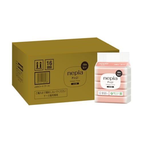 他サイト： ネピア ピタ ソフトパックティシュ 300枚150組×20個5個×4パックコンパクトケース品FSCの商品画像