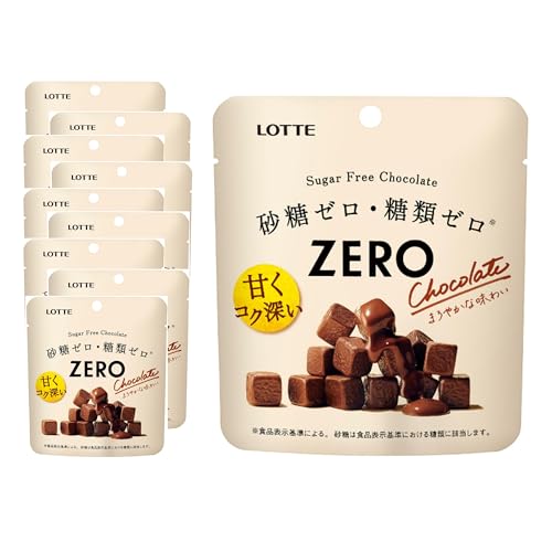 他サイト： まとめ買い  糖類ゼロ ロッテ ゼロ シュガーフリーチョコレート 40g×10個の商品画像