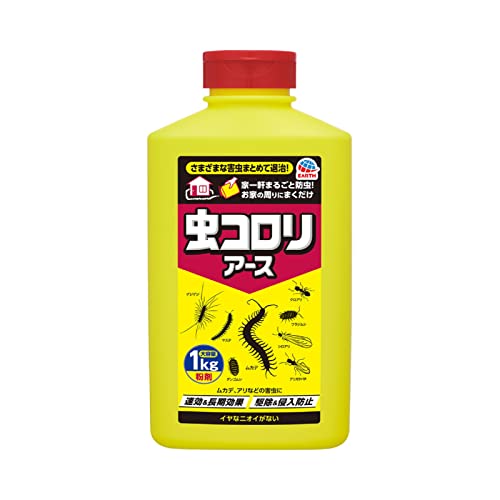 他サイト： 虫コロリアース 大容量粉剤 1? 大容量 害虫駆除 屋外 侵入防止 駆除 侵入防止 速攻 残効 ムカデ アリ カメムシの商品画像
