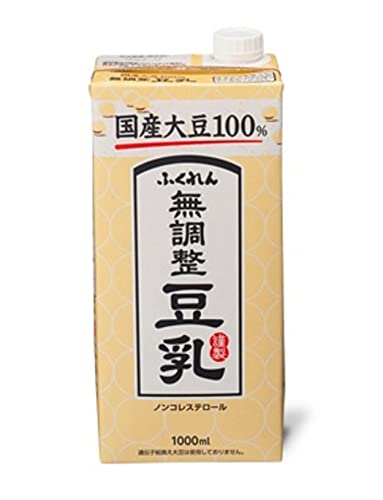 他サイト： ふくれん 国産大豆無調整豆乳 1L ×6個の商品画像