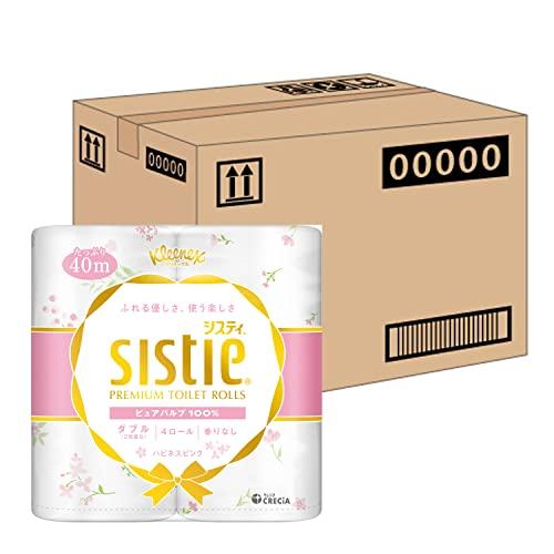 他サイト： クリネックス ケース販売 システィ 40m ダブル 4ロール ハピネスピンク ×10パック入りの商品画像