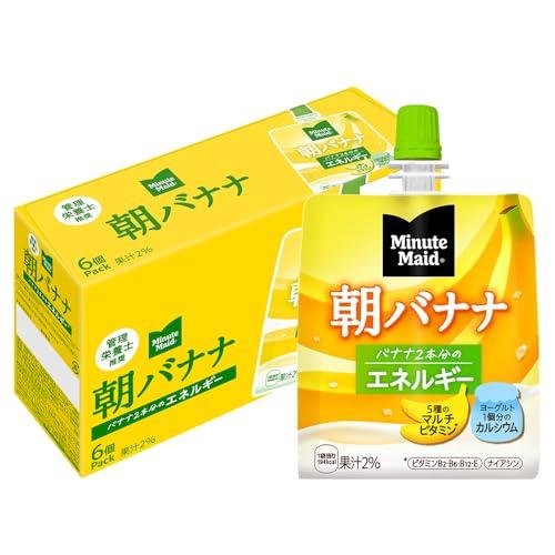 他サイト： コカ・コーラ ミニッツメイド 朝バナナ ゼリー 180mlパウチ×6個の商品画像