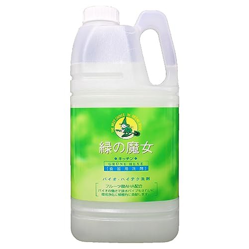 他サイト： 大容量 緑の魔女 キッチン(食器用洗剤) 液体 2L 業務用の商品画像