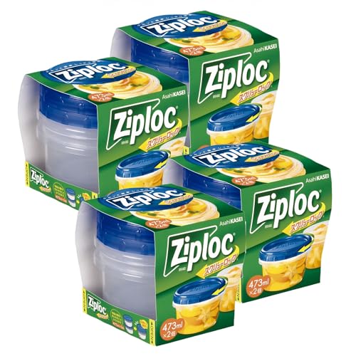他サイト： Ziploc 【まとめ買い】ジップロック スクリューロック 473ml (2個入)×4個の商品画像