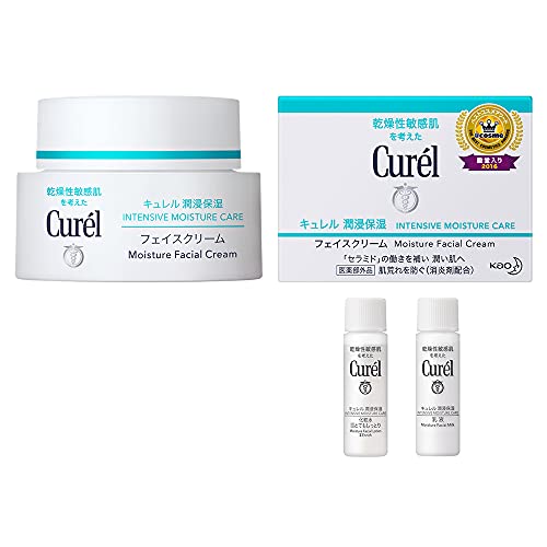 他サイト： キュレル 【Amazon.co.jp限定】潤浸保湿フェイスクリーム 40g + おまけ付の商品画像