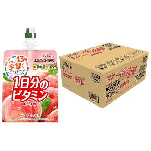 他サイト： PERFECTVITAMIN Perfect Vitamin 1日分のビタミンゼリー 食物繊維 ピーチ味 180g ×24袋 ハの商品画像