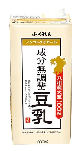 他サイト： ふくれん 九州産大豆成分無調整豆乳 1L×6個の商品画像