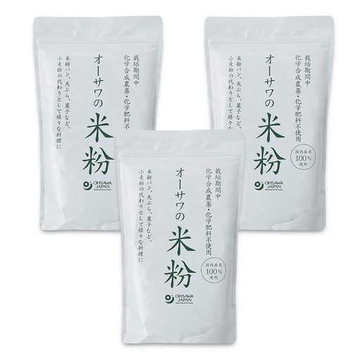 他サイト： オーサワの国内産米粉 500G×3個           JAN:4932828016559の商品画像