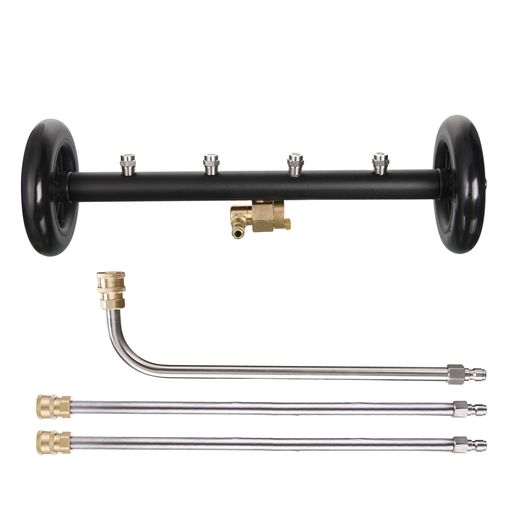 他サイト： TOOL DAILY 二重機能の車台クリーナー 高圧洗浄機 表面洗浄 16インチ(約40.6CM) 延長ワンド3個 車の下 洗車の商品画像