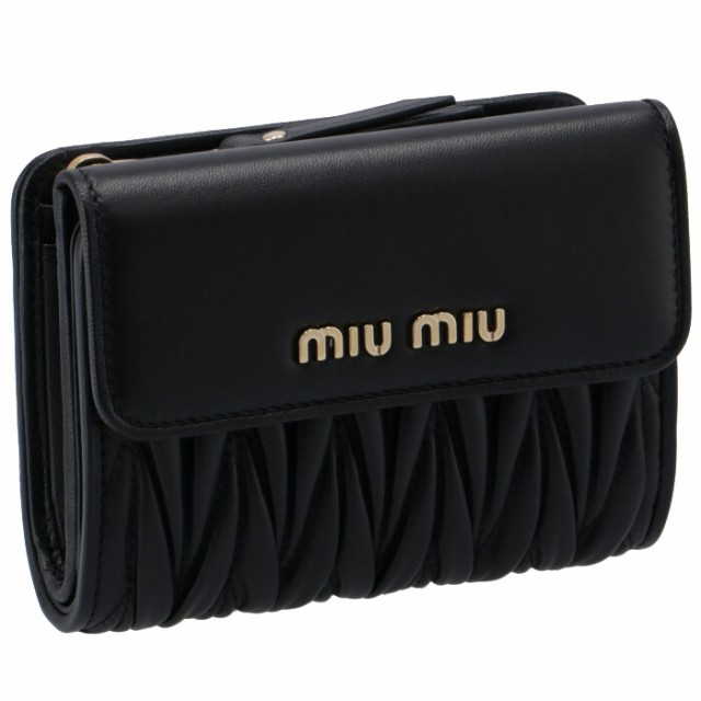 ミュウミュウ Miu Miu 財布 二つ折り マテラッセ 折りたたみ財布 二つ折り財布 5ml002 N 002の通販はau Pay マーケット アメイジングサーカス