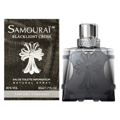 他サイト： アランドロン 香水 男性用 サムライ ブラックライトクロス EDT・SP 50ml SAMOURAI BLACKLIGHT CRの商品画像
