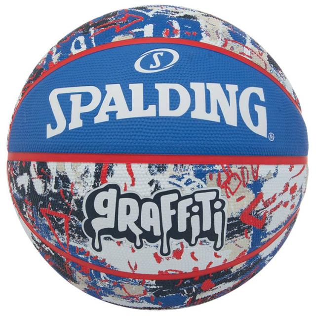 他サイト： スポルディング グラフィティ バスケットボール 7号球 ブルー×レッド #84-377Z 割引クーポン配布中6/2まで SPALの商品画像
