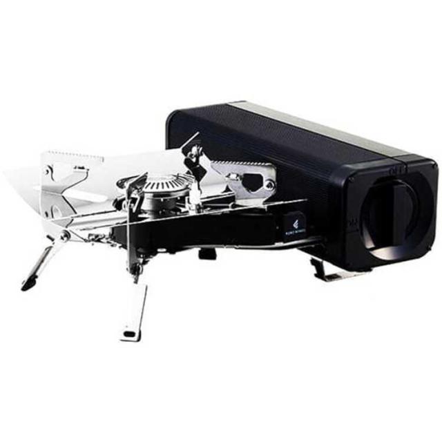 他サイト： フォアウィンズ フォールディングキャンプストーブ ブラック 使用時幅317×奥行288×高120mm #FW-FS01-BK 送の商品画像