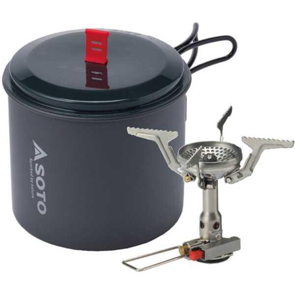 他サイト： 新富士バーナー SOTO アミカス ポットコンボ SOD-320PC 外形(使用時)幅76×奥行100×高さ86mm #SOD-の商品画像