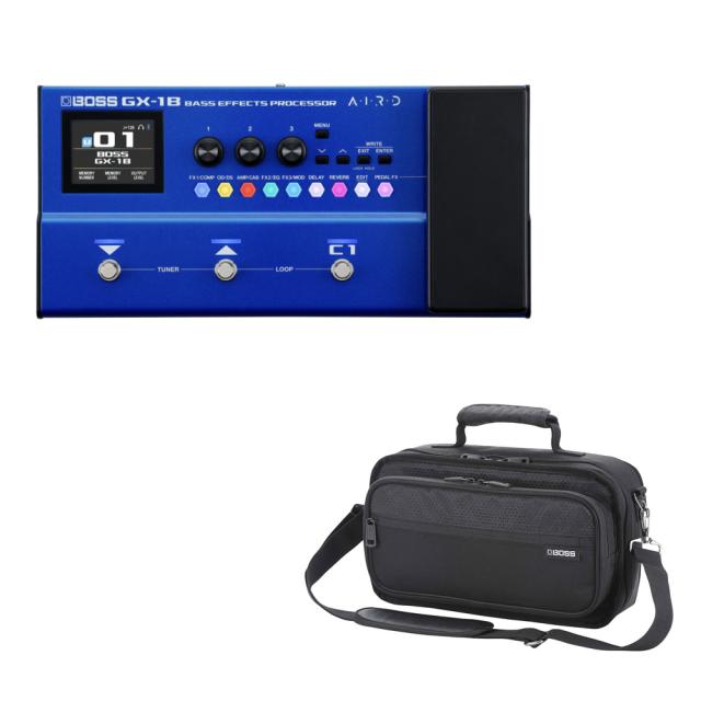 他サイト： BOSS ボス GX-1B ベース用マルチエフェクター 純正ケース(CB-BM-S)付きセット Bass Effects Proの商品画像