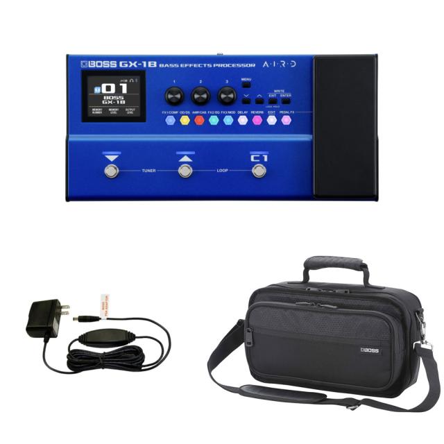 他サイト： BOSS GX-1B ベース用マルチエフェクター 純正ケース(CB-BM-S)純正アダプター付きセット Bass Effectsの商品画像