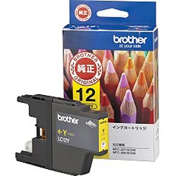 他サイト： ブラザー(brother) LC12Y 純正 インクカートリッジ イエローの商品画像