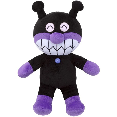 他サイト： ふわりんスマイルぬいぐるみ ぎゅっとM ばいきんまんおもちゃ こども 子供 女の子 ぬいぐるみ 1歳6ヶ月 アンパンマンの商品画像