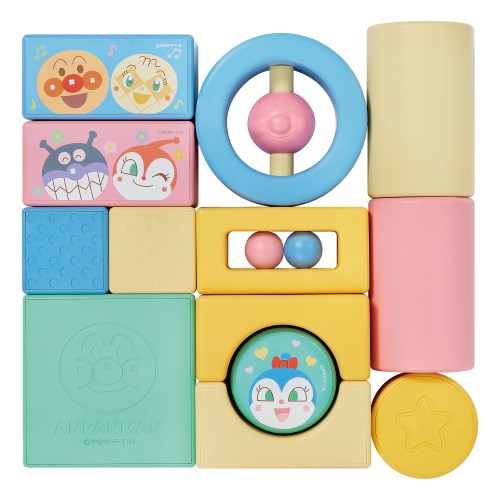 他サイト： アンパンマン 自然の恵 お米からうまれたつみき はじめてセットおもちゃ こども 子供 知育 勉強 0歳の商品画像