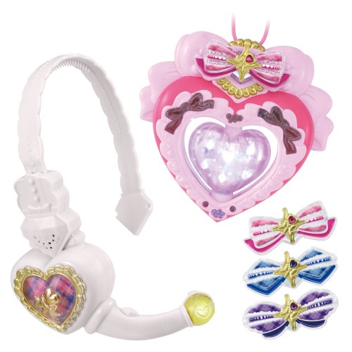 他サイト： キミとアイドルプリキュア♪ アイドルハートブローチ&アイドルハートインカムセット キミプリ プリキュア 変身 の商品画像