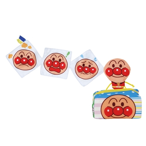 他サイト： ベビラボ アンパンマン どんどんでるでるアンパンマンティッシュ おもちゃ こども 子供 知育 勉強 ベビー 0歳の商品画像