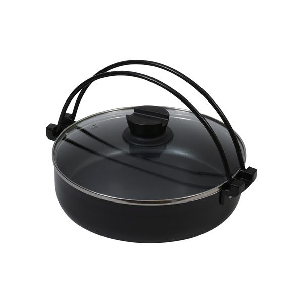 他サイト： おうち御膳 ふっ素加工IH対応ガラス蓋付すきやき鍋26cm[倉庫区分MN]の商品画像
