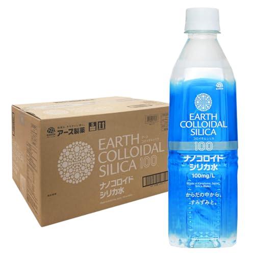 他サイト： アース製薬 アースコロイダルシリカ100 [500ml×24本] シリカ100mg/L含有 ナノコロイド シリカ水 中硬水 国内の商品画像