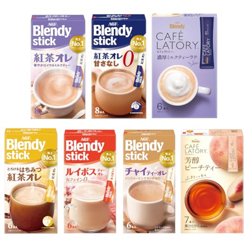他サイト： AGF ブレンディ スティック カフェラトリー 紅茶好きのための7種飲み比べセット  紅茶オレ  ロイヤルミルクティー  詰め合の商品画像