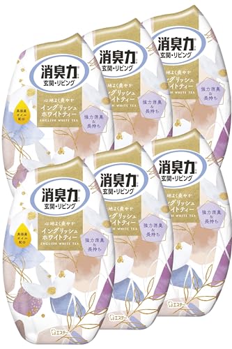 他サイト： 消臭力 [まとめ買い] 玄関 リビング 部屋用 置き型 イングリッシュホワイトティー 400mL×6個 お部屋の消臭力 部屋 寝の商品画像
