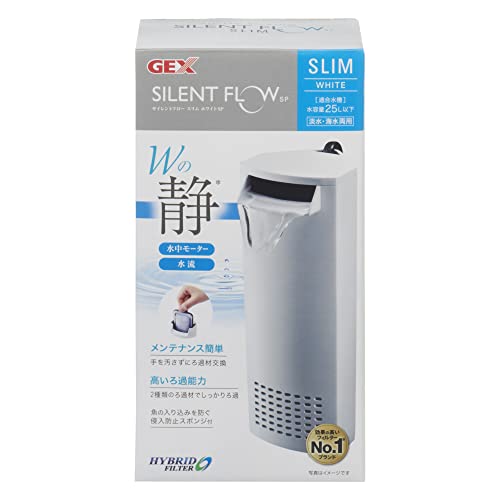 他サイト： ジェックス GEX AQUA FILTER サイレントフロースリム ホワイトSP ハイブリッドフィルター 水中設置式 コーナー設の商品画像