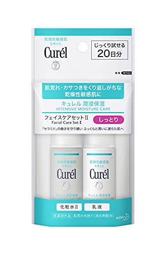 他サイト： 20日間トライアルセットキュレル フェイスケア しっとり化粧水30ml+乳液30mlの商品画像