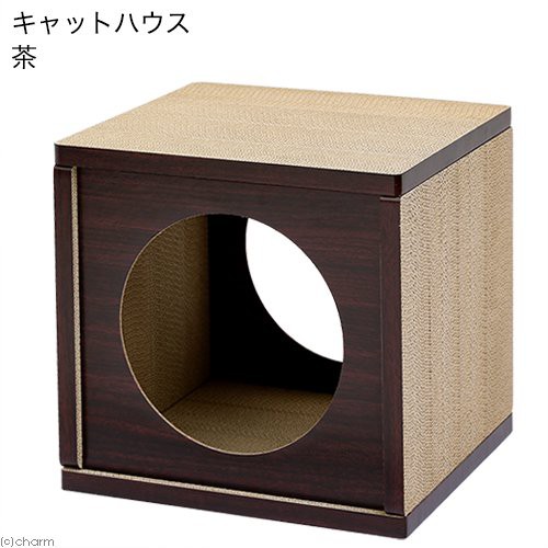 他サイト： 猫用 爪とぎ Anikitty キャットハウス 茶の商品画像