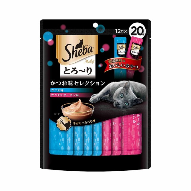 他サイト： シーバ とろ〜り メルティ かつお味セレクション 12g×20P  キャットフードの商品画像