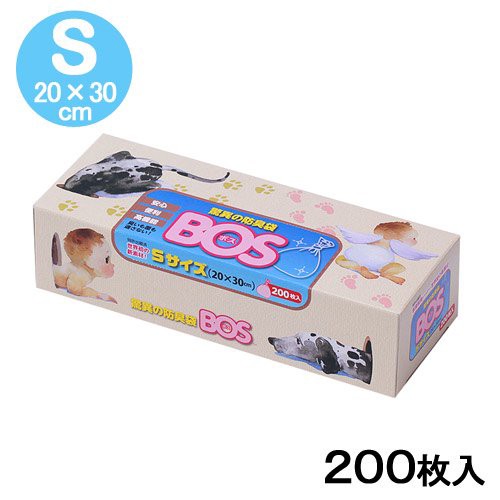他サイト： 驚異の防臭袋BOS箱型(Sサイズ200枚入) (犬 トイレ)の商品画像